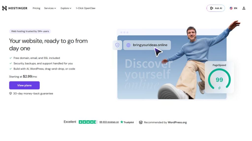 Hostinger screenshot