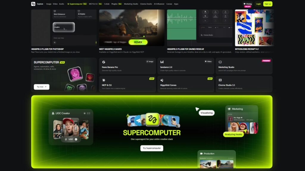 Higgsfield screenshot
