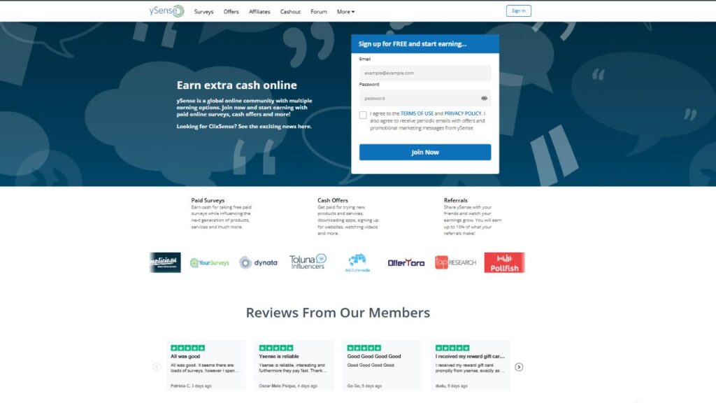 ySense screenshot