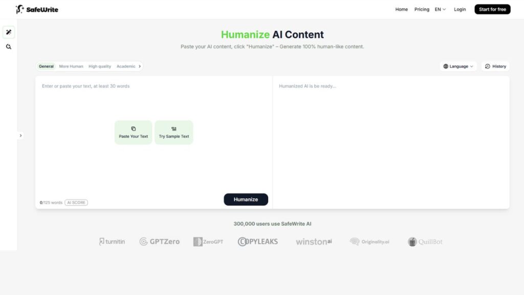 Safewrite Ai screenshot